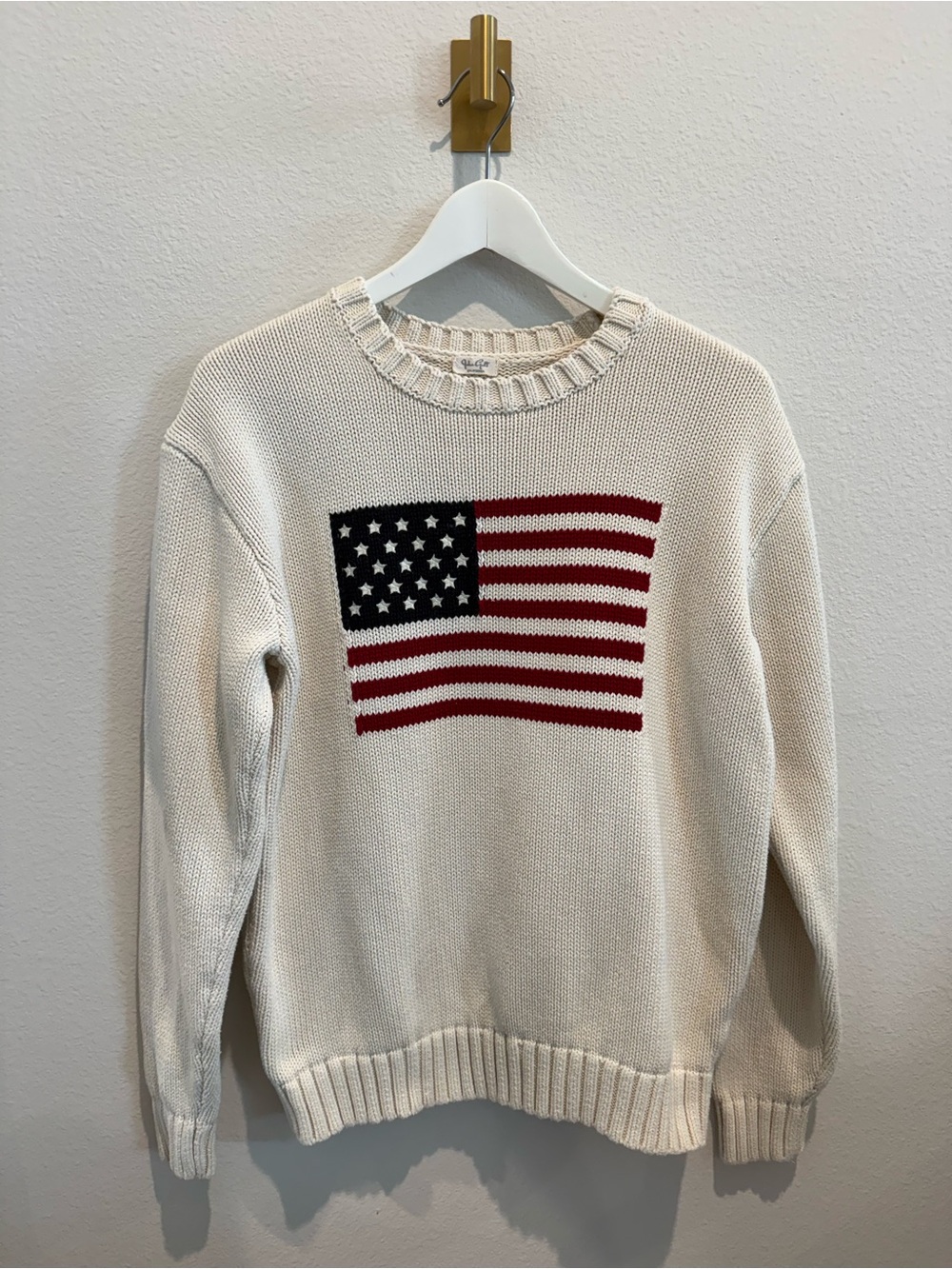 J.Galt Brandy Melville American Flag 100% Cotton Knit Sweater